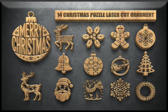 Download Christmas Puzzle Ornaments - Premium Resources