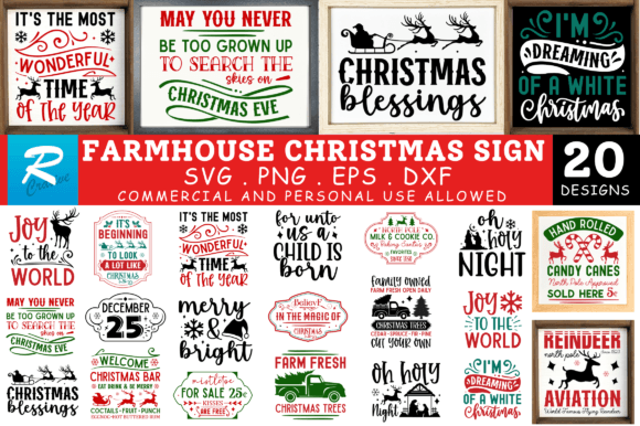 Download Farmhouse Christmas Svg Bundle - Farmhouse christmas Collection