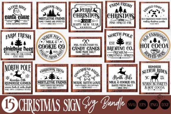 Download Farmhouse Christmas SVG Bundle - Farmhouse christmas Collection