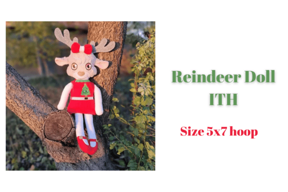 Download DIY Christmas Reindeer Doll ITH 5x7 - Reindeer Collection