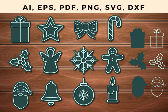 Download 3d CHRISTMAS Ornament Cut Files Bundle 1 - 3d christmas ornament Collection