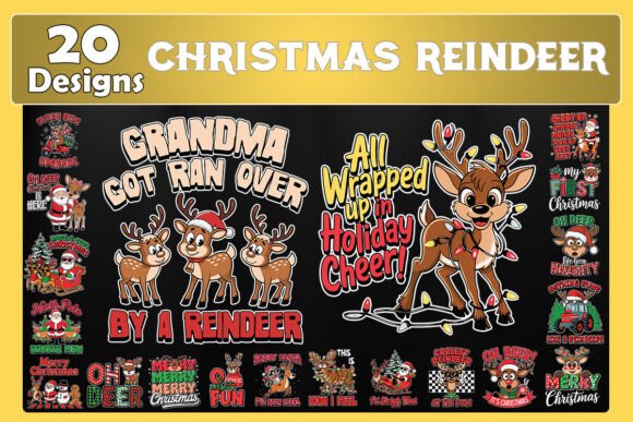 Download Christmas ReinDeer SVG Bundle - Reindeer Collection