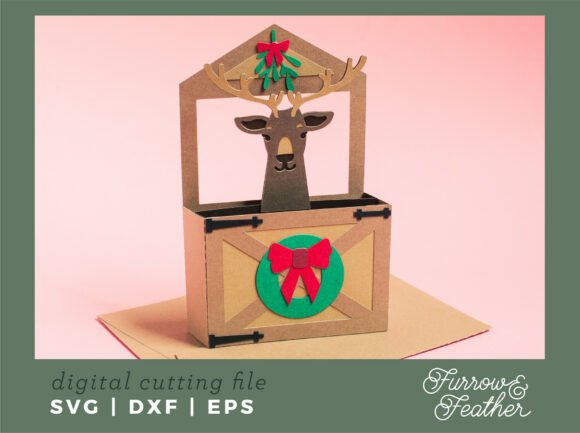Download Christmas Reindeer Card - Christmas SVG - Reindeer Collection