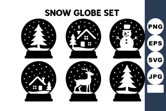 Download Snow Globe Set with Christmas Tree House - Premium Bundle